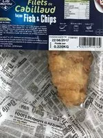 入っている砂糖の量 Filets de cabillaud façon Fish&Chips