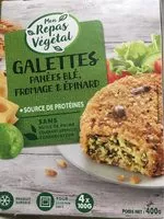 Sucre et nutriments contenus dans Mon repas vegetal