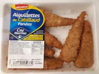 入っている砂糖の量 Aiguillettes de cabillaud MSC panées