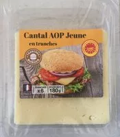 Количество сахара в Cantal AOP Jeune en tranches