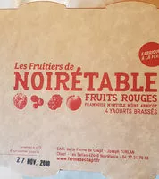 Sucre et nutriments contenus dans Les fruitiers de noiretable