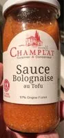 Sokerin määrä sisällä Sauce bolognaise au tofu