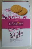 Suhkru kogus sees La Sablesienne - Pure Butter Plain Shortbread, 350g (12.3oz)
