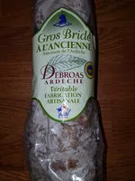 Sucre et nutriments contenus dans Gros bride artisanal d ardeche vu en catalogue