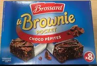 Amount of sugar in Brossard - mini brownie choco pepites
