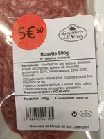 Amount of sugar in Rosette