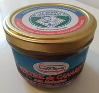 Quantité de sucre dans Terrine de canard aux noisettes