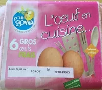 Quantité de sucre dans L'oeuf en cuisine