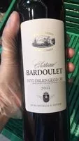 Sucre et nutriments contenus dans Chateau bardoulet