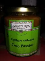 Jumlah gula yang masuk Confiture artisanal coco passion