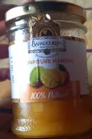 Jumlah gula yang masuk Confiture de mangue