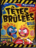 入っている砂糖の量 Têtes brûlées fraise/framboise