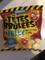入っている砂糖の量 Têtes brûlées Jelly goût Cola