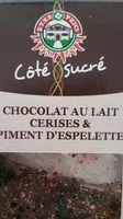 Sucre et nutriments contenus dans Cote sucre