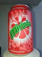 Количество сахара в Mirinda Boisson gazeuse goût fraise 33 cl