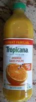 Amount of sugar in Tropicana 100% oranges pressées sans pulpe format familial 1,5 L