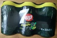Amount of sugar in 7UP saveur mojito 6 x 33 cl