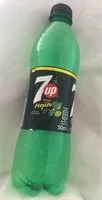 Amount of sugar in 7UP saveur mojito citron vert & menthe 50 cl