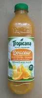 Количество сахара в Tropicana Douceur orange avec pulpe 1 L