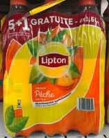 İçindeki şeker miktarı Lipton Ice Tea saveur pêche 5 x 1,5 L + 1 offerte