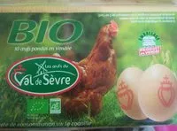 Sucre et nutriments contenus dans Les oeufs de val de sevres