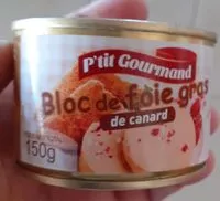 Quantité de sucre dans Bloc de foie gras de canard