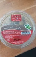Suhkru kogus sees Olives vertes dénoyautées basilic