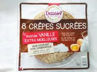 Quantité de sucre dans Crêpes sucrées parfum vanille