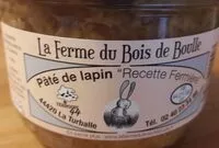 入っている砂糖の量 Pâté de lapin