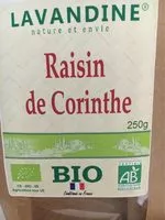 Amount of sugar in Raisin de Corinthe