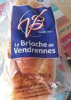 Sucre et nutriments contenus dans Brioche de vendrennes