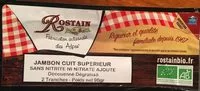 Quantité de sucre dans Jambon Cuit Superieur