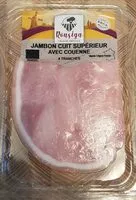 Quantité de sucre dans Jambon cuit supérieur avec couenne
