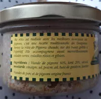Quantité de sucre dans Rôtie de Pigeons