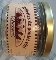 Quantité de sucre dans Rillettes de poulet rôti