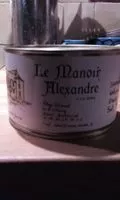 Sucre et nutriments contenus dans Le manoir alexandre