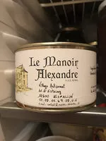 Сахар и питательные вещества в Manoir alexandre 12500 espalion