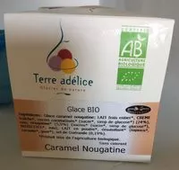Sokerin määrä sisällä Glace bio caramel nougatine