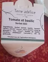 Sokerin määrä sisällä sorbet tomate et basilic bio
