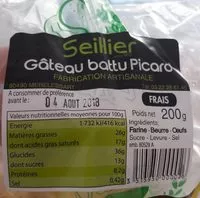 Quantité de sucre dans Gâteau battu picard