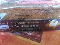 Sucre et nutriments contenus dans L-artisan patissier