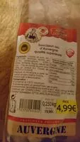 Quantité de sucre dans Saucisson sec d'Auvergne qualité supérieure
