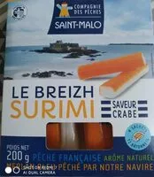 Sucre et nutriments contenus dans Compagnie des peches saint malo