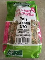Amount of sugar in Pois cassés bio