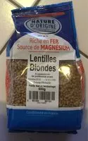 Amount of sugar in Lentille blonde