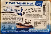 Zuckermenge drin Filets de sardines à l'huile d'olive