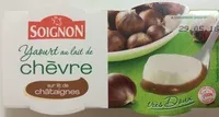 Suhkru kogus sees Yaourt au lait de chèvre sur Lit de chataigne