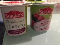 Cantidad de azúcar en Brassé au lait de chèvre mûres et framboises