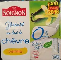 Suhkru kogus sees Yaourt au lait de chèvre vanille (0 % MG)