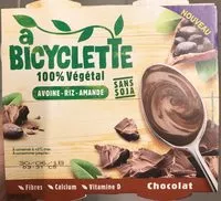 Suhkru kogus sees A bicyclette 100% vegetal chocolat